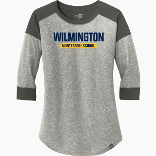 New Era Ladies Heritage Blend 3/4-Sleeve Baseball Raglan Tee