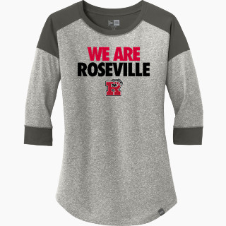 New Era Ladies Heritage Blend 3/4-Sleeve Baseball Raglan Tee