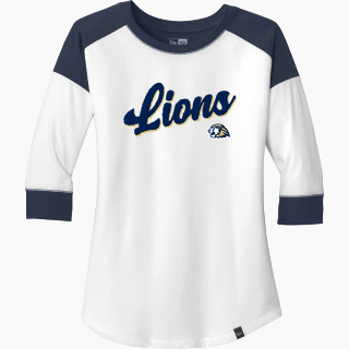 New Era Ladies Heritage Blend 3/4-Sleeve Baseball Raglan Tee