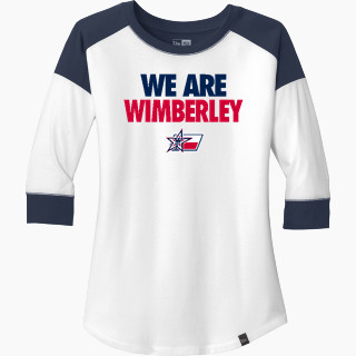 New Era Ladies Heritage Blend 3/4-Sleeve Baseball Raglan Tee