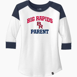 New Era Ladies Heritage Blend 3/4-Sleeve Baseball Raglan Tee