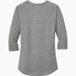 Central Christian Tigers New Era Ladies Heritage Blend 3/4-Sleeve Baseball Raglan Tee Back Thumbnail