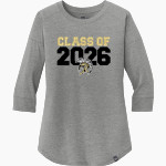 HOT SPRINGS HIGH SCHOOL TROJANS <span class="pdp-name-mascot">HOT SPRINGS TROJANS</span> New Era Ladies Heritage Blend 3/4-Sleeve Baseball Raglan Tee Front Thumbnail
