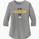 Travis Fiddler Crabs New Era Ladies Heritage Blend 3/4-Sleeve Baseball Raglan Tee Front Thumbnail