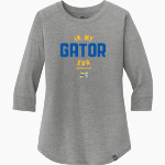 GATEWAY HIGH SCHOOL GATORS New Era Ladies Heritage Blend 3/4-Sleeve Baseball Raglan Tee Front Thumbnail