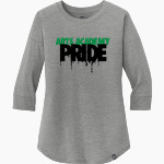 Arkansas Arts Academy Arts Academy <span class="pdp-name-mascot">Arkansas Arts Academy Arts Academy</span> New Era Ladies Heritage Blend 3/4-Sleeve Baseball Raglan Tee Front Thumbnail