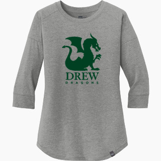 New Era Ladies Heritage Blend 3/4-Sleeve Baseball Raglan Tee