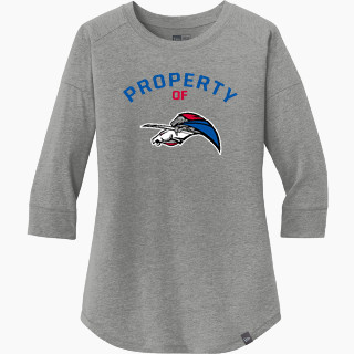 New Era Ladies Heritage Blend 3/4-Sleeve Baseball Raglan Tee