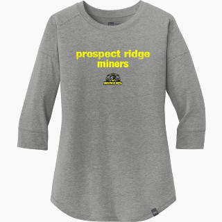 New Era Ladies Heritage Blend 3/4-Sleeve Baseball Raglan Tee