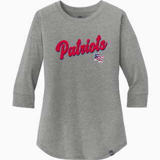 New Era Ladies Heritage Blend 3/4-Sleeve Baseball Raglan Tee