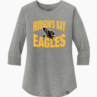 New Era Ladies Heritage Blend 3/4-Sleeve Baseball Raglan Tee