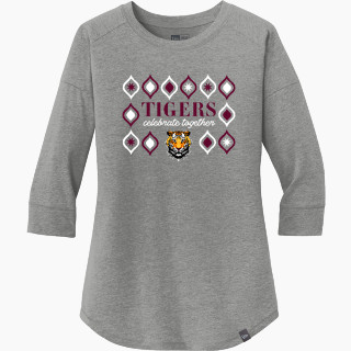 New Era Ladies Heritage Blend 3/4-Sleeve Baseball Raglan Tee