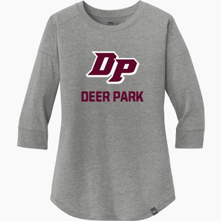 New Era Ladies Heritage Blend 3/4-Sleeve Baseball Raglan Tee