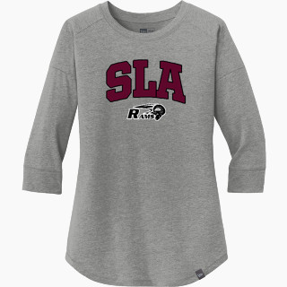 New Era Ladies Heritage Blend 3/4-Sleeve Baseball Raglan Tee