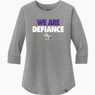 New Era Ladies Heritage Blend 3/4-Sleeve Baseball Raglan Tee