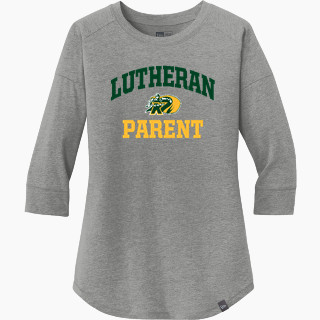 New Era Ladies Heritage Blend 3/4-Sleeve Baseball Raglan Tee