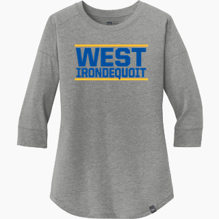 New Era Ladies Heritage Blend 3/4-Sleeve Baseball Raglan Tee