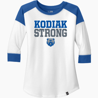 New Era Ladies Heritage Blend 3/4-Sleeve Baseball Raglan Tee