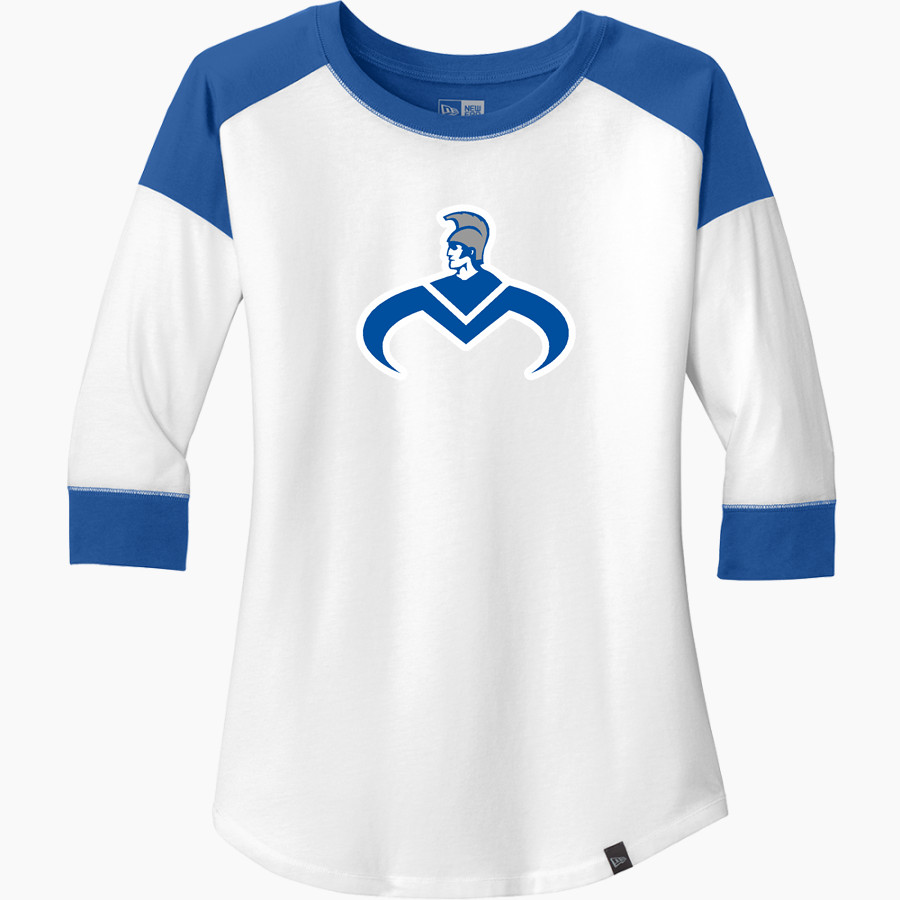 Moanalua Na Menehune New Era Ladies Heritage Blend 3/4-Sleeve Baseball Raglan Tee
