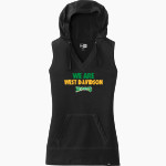 WEST DAVIDSON HIGH SCHOOL DRAGONS New Era Women's Heritage Blend Hoodie Tank Front Thumbnail