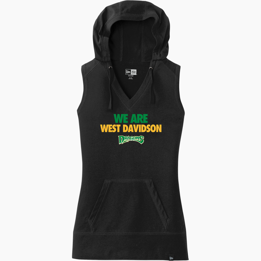 WEST DAVIDSON HIGH SCHOOL DRAGONS New Era Women's Heritage Blend Hoodie Tank