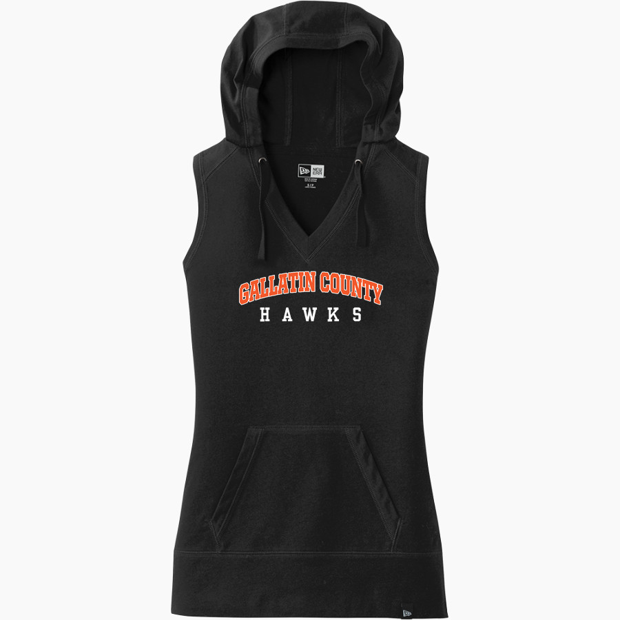 GALLATIN COUNTY HIGH SCHOOL HAWKS New Era Women's Heritage Blend Hoodie Tank