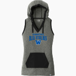 Woodstock Blue Streaks <span class="pdp-name-mascot">Blue Streaks</span> New Era Women's Heritage Blend Hoodie Tank Front Thumbnail