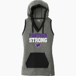 Woodlawn Panthers <span class="pdp-name-mascot">Woodlawn Panthers</span> New Era Women's Heritage Blend Hoodie Tank Front Thumbnail