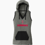 Pope Francis Cardinals <span class="pdp-name-mascot">Pope Francis Cardinals</span> New Era Women's Heritage Blend Hoodie Tank Front Thumbnail