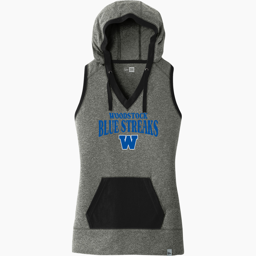Woodstock Blue Streaks <span class="pdp-name-mascot">Blue Streaks</span> New Era Women's Heritage Blend Hoodie Tank