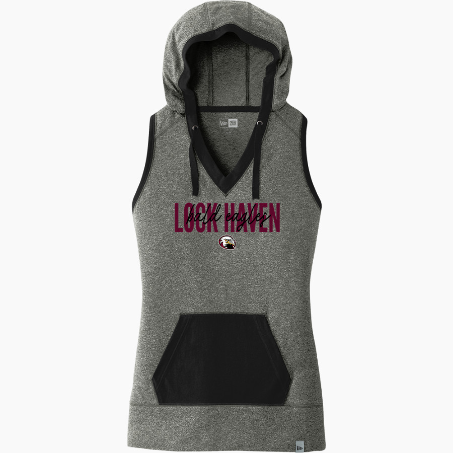 Lock Haven Bald Eagles <span class="pdp-name-mascot">Lock Haven University Bald Eagles</span> New Era Women's Heritage Blend Hoodie Tank