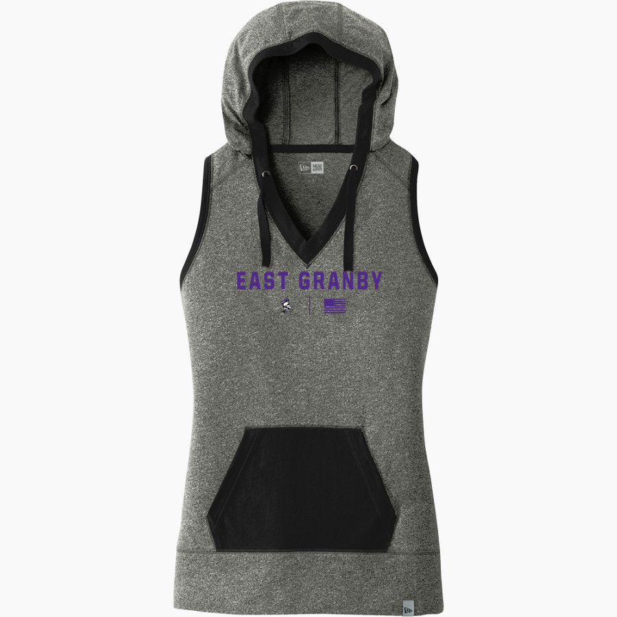 East Granby Crusaders New Era Women's Heritage Blend Hoodie Tank