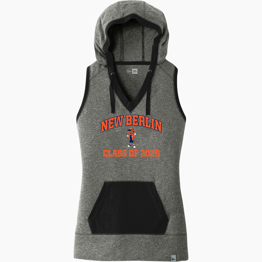 NEW BERLIN HIGH SCHOOL PRETZELS <span class="pdp-name-mascot">NEW BERLIN PRETZELS</span> New Era Women's Heritage Blend Hoodie Tank