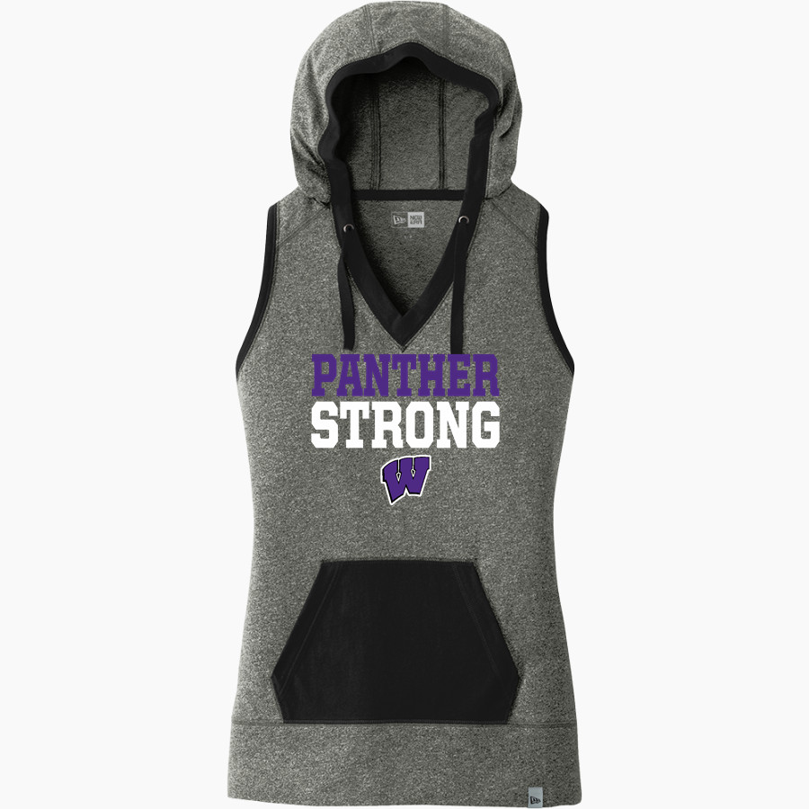 Woodlawn Panthers <span class="pdp-name-mascot">Woodlawn Panthers</span> New Era Women's Heritage Blend Hoodie Tank