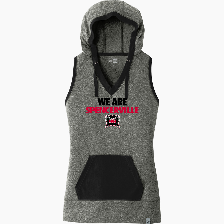 SPENCERVILLE HIGH SCHOOL BEARCATS <span class="pdp-name-mascot">SPENCERVILLE BEARCATS</span> New Era Women's Heritage Blend Hoodie Tank
