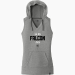 Xavier Falcons New Era Women's Heritage Blend Hoodie Tank Front Thumbnail