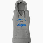 LAMPASAS HIGH SCHOOL BADGERS <span class="pdp-name-mascot">LAMPASAS BADGERS</span> New Era Women's Heritage Blend Hoodie Tank Front Thumbnail