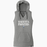 Marietta Pioneers New Era Women's Heritage Blend Hoodie Tank Front Thumbnail