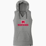 MUNDELEIN HIGH SCHOOL MUSTANGS New Era Women's Heritage Blend Hoodie Tank Front Thumbnail