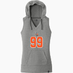 WATERLOO HIGH SCHOOL BULLDOGS <span class="pdp-name-mascot">WATERLOO BULLDOGS</span> New Era Women's Heritage Blend Hoodie Tank Front Thumbnail