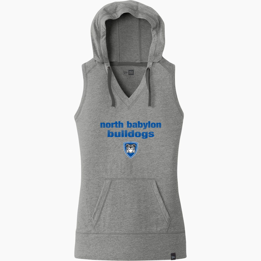 NORTH BABYLON HIGH SCHOOL BULLDOGS New Era Women's Heritage Blend Hoodie Tank