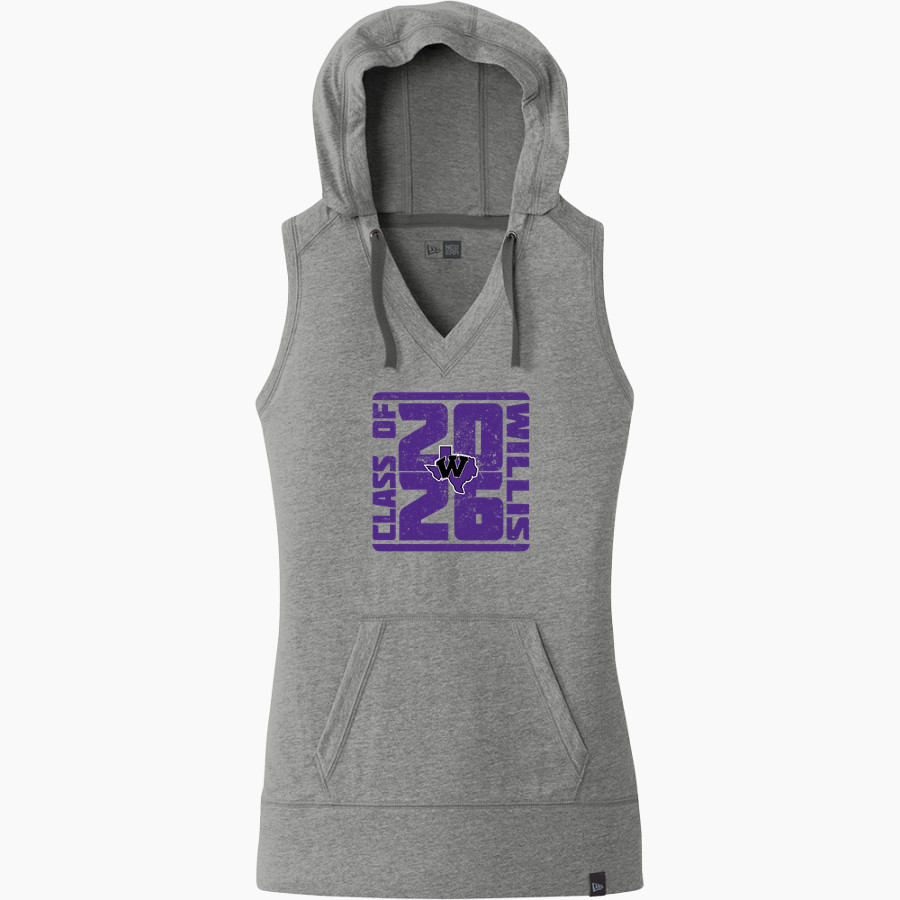 WILLIS HIGH SCHOOL WILDKATS <span class="pdp-name-mascot">WILLIS WILDKATS</span> New Era Women's Heritage Blend Hoodie Tank