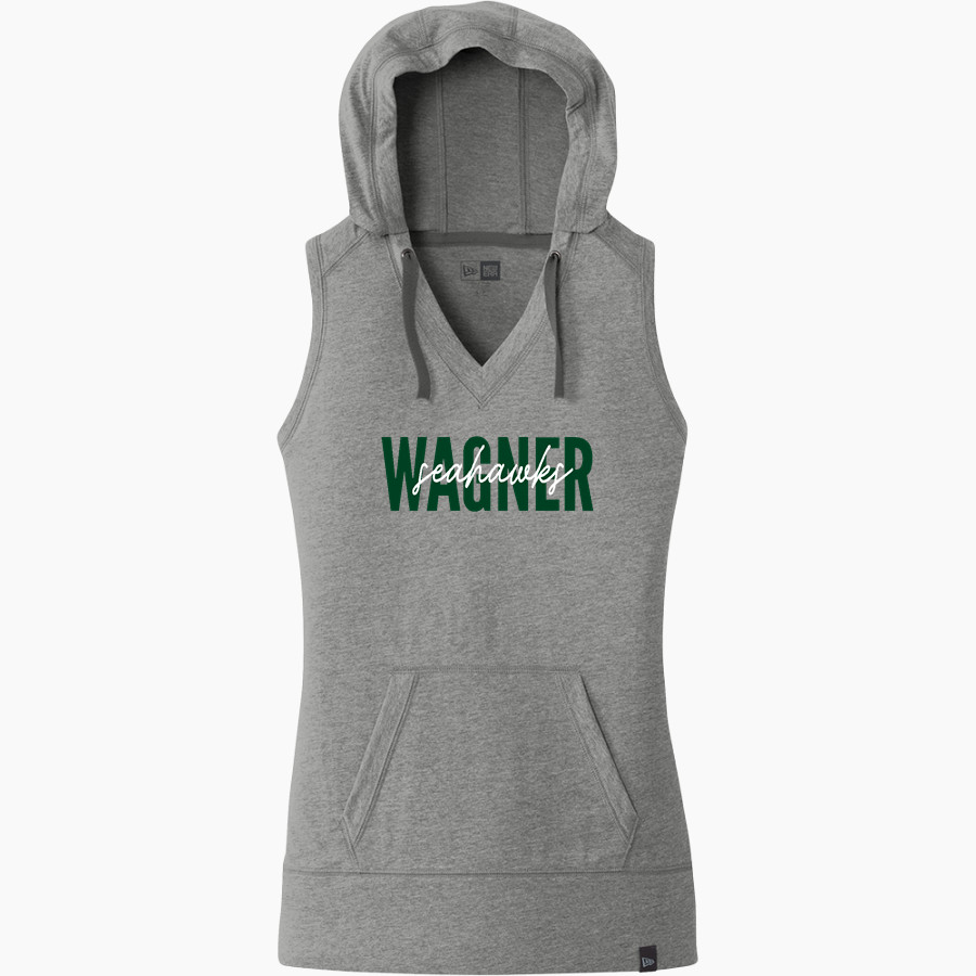 Wagner Seahawks official sideline store <span class="pdp-name-mascot">Wagner Seahawks</span> New Era Women's Heritage Blend Hoodie Tank