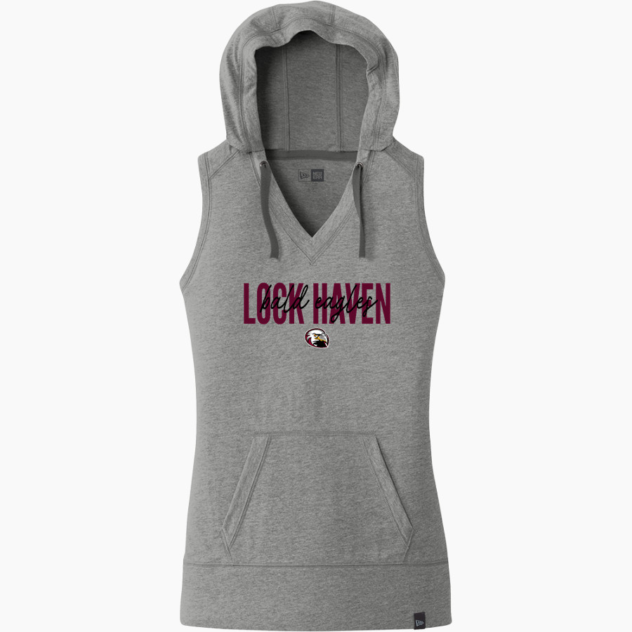 Lock Haven Bald Eagles <span class="pdp-name-mascot">Lock Haven University Bald Eagles</span> New Era Women's Heritage Blend Hoodie Tank