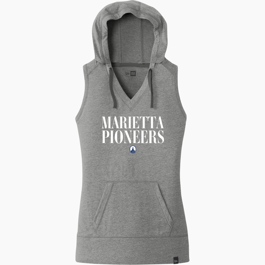 Marietta Pioneers New Era Women's Heritage Blend Hoodie Tank