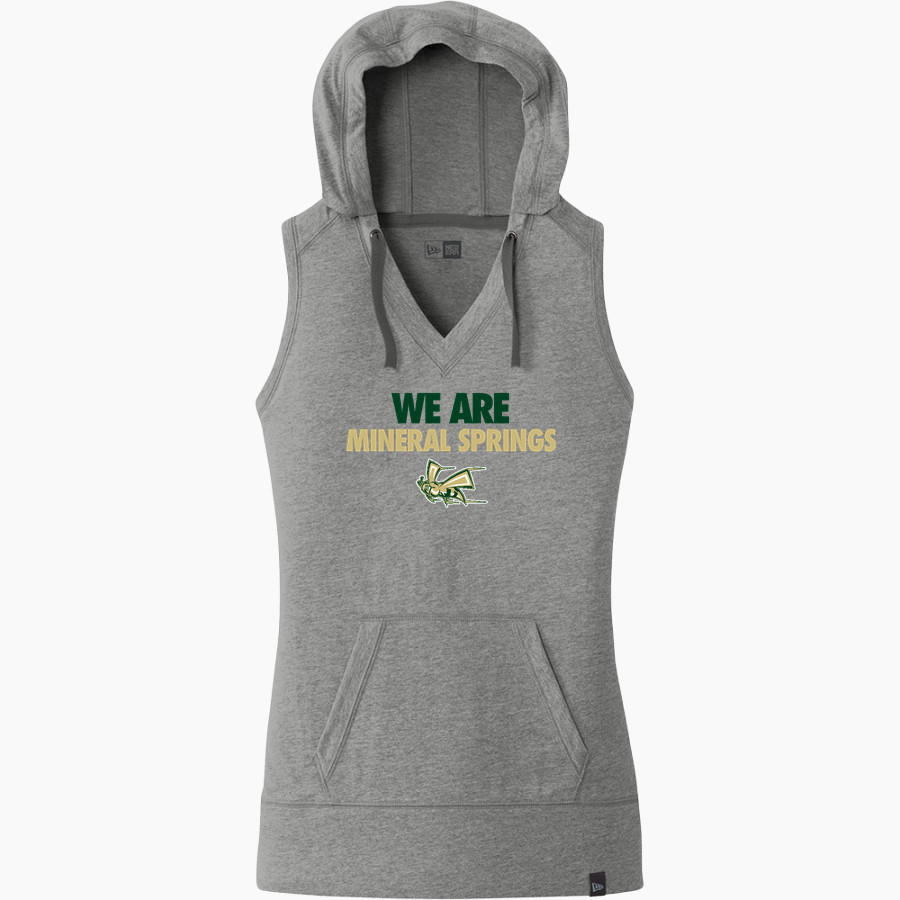 MINERAL SPRINGS HIGH SCHOOL HORNETS <span class="pdp-name-mascot">MINERAL SPRINGS HORNETS</span> New Era Women's Heritage Blend Hoodie Tank