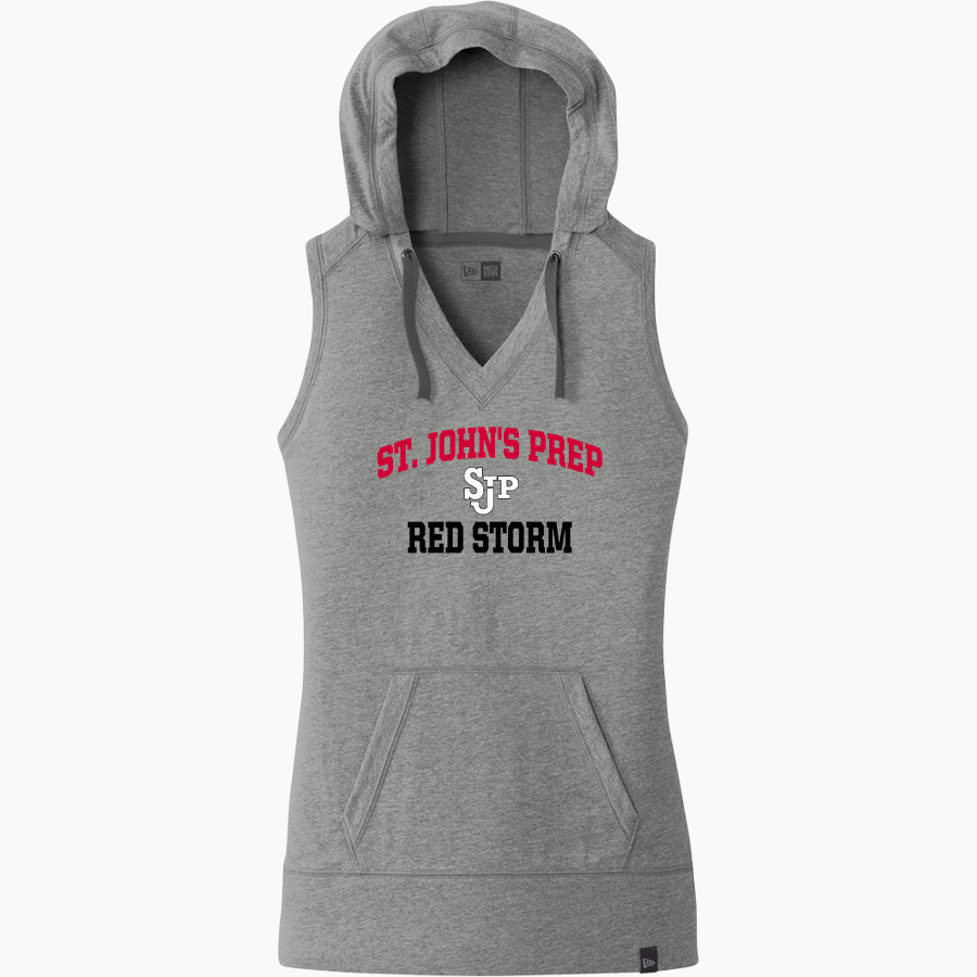 St. John's Prep Red Storm New Era Women's Heritage Blend Hoodie Tank