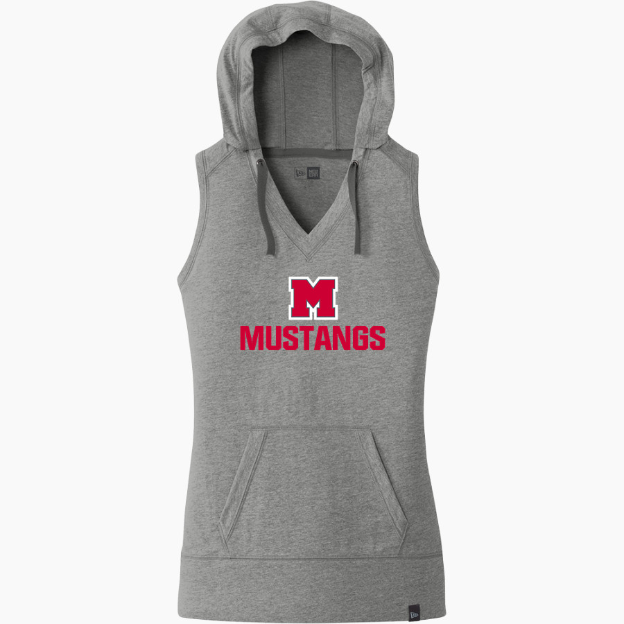 MUNDELEIN HIGH SCHOOL MUSTANGS New Era Women's Heritage Blend Hoodie Tank