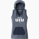 Upper Iowa University Peacocks New Era Women's Heritage Blend Hoodie Tank Front Thumbnail