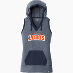 Mark Twain Dual Language Academy Lobos New Era Women's Heritage Blend Hoodie Tank Front Thumbnail